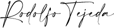 Firma de Rodolfo Tejeda